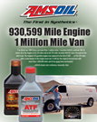 930,599 mile engine running Amsoil