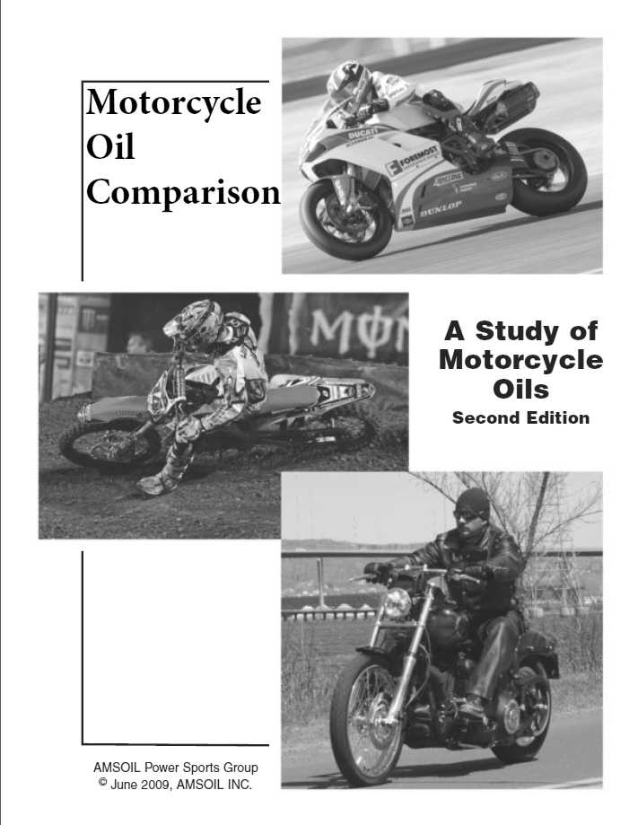 Motorcycle Oil Comparison, A Study of Motorcycle Oils, Second Edition
